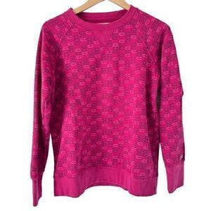 Champion Dark Pink‎ Raspberry Mini Offset C's Cotton Pullover Sweatshirt Size M